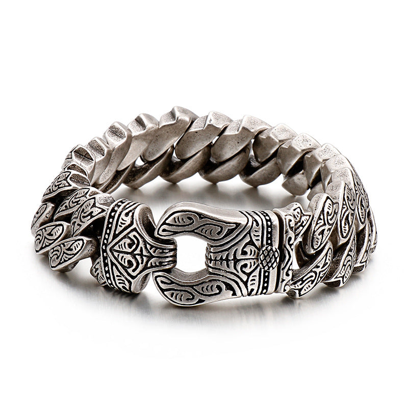 Men's Ornament Exaggerated And Personalized Vintage Pattern Bracelets