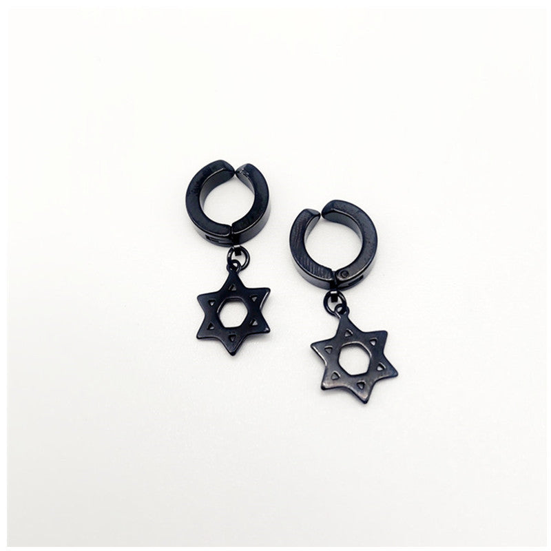 Boys Cross Eardrops Geometric Light Luxury Earrings