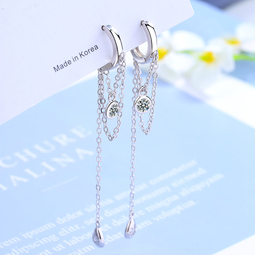 Clip Chain Long Elegant Country Simple Personalized Hipster Earrings