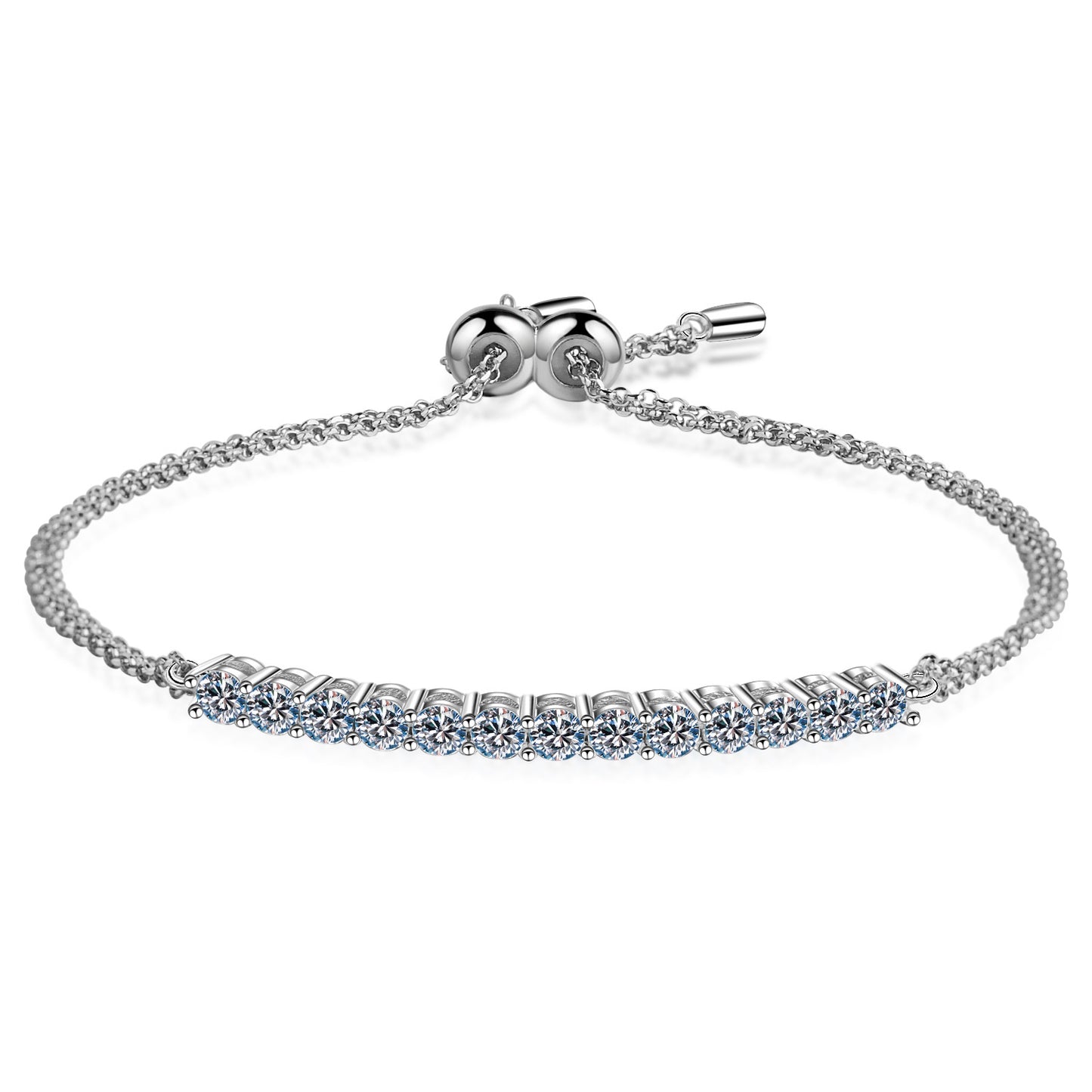 Sier-Karat-Diamant-künstliche Gangbohrer-Armbänder