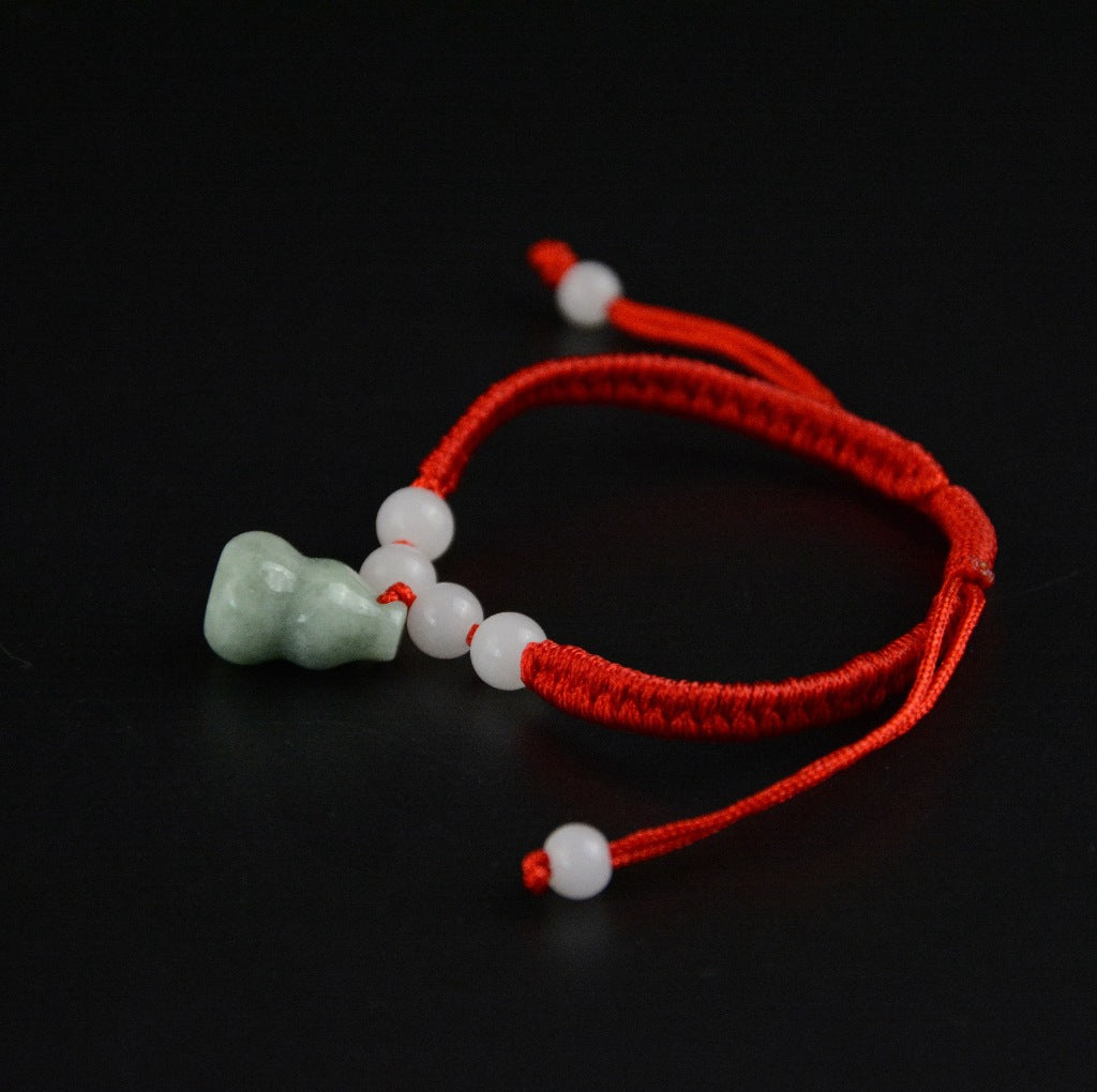 Red Rope Braid Jade Multiple Options Bracelets