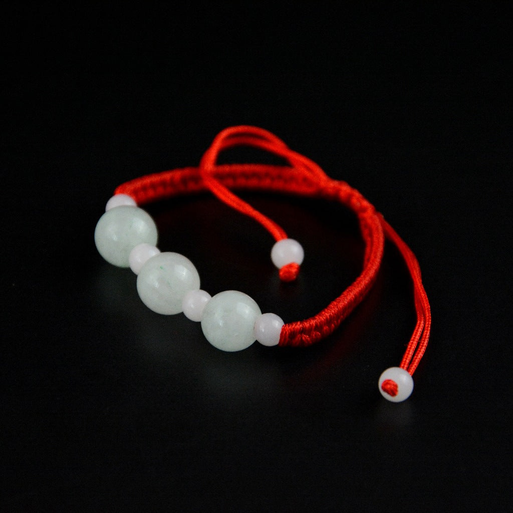 Red Rope Braid Jade Multiple Options Bracelets