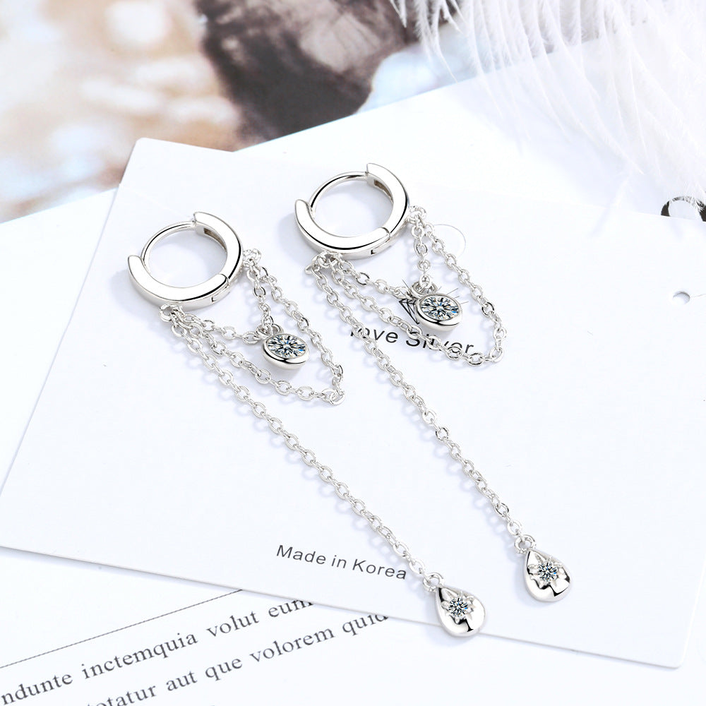 Clip Chain Long Elegant Country Simple Personalized Hipster Earrings