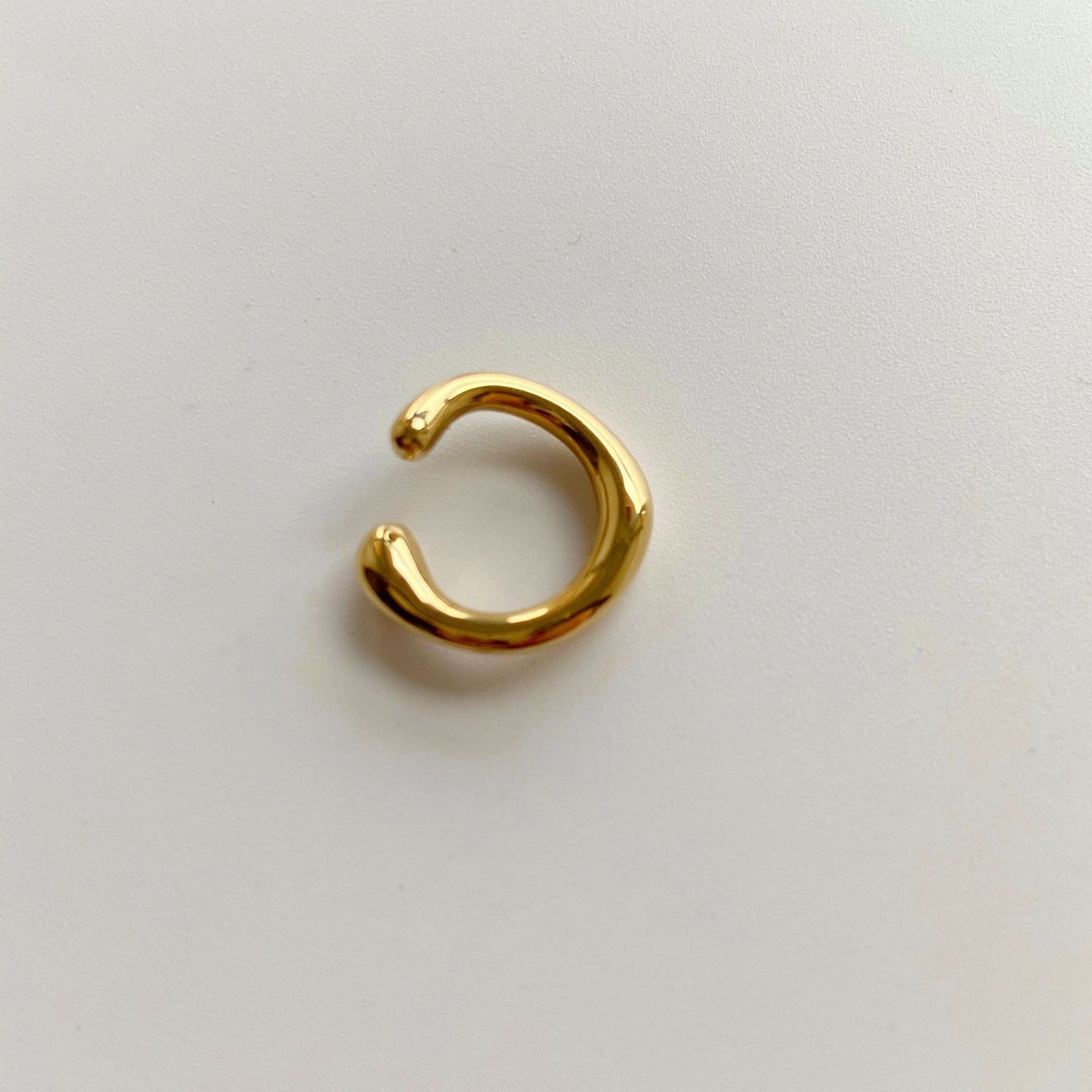 Women's Irregular Small Circle Metal Gold Plated Simple Rings