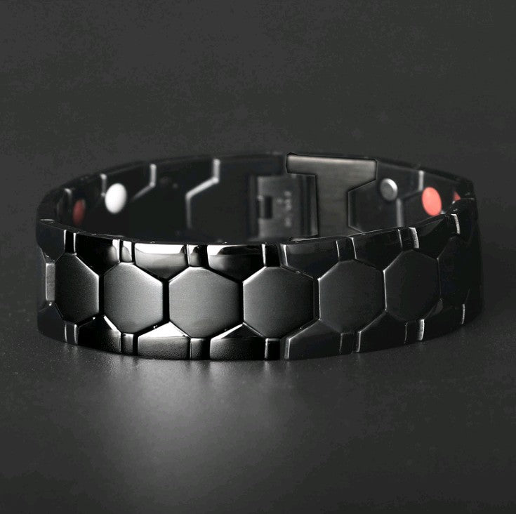 Bracelets sphériques détachables à énergie magnétique à double point pour hommes