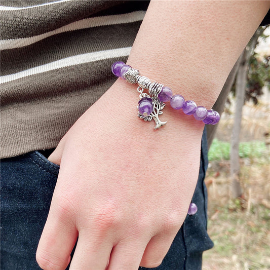 Amethyst Tree Of Life Pendant Lucky Bracelets