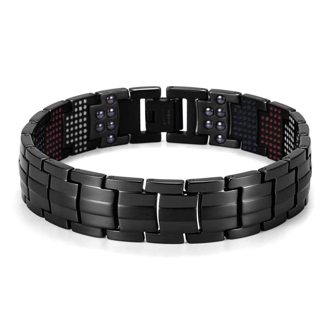 Men's Fashion Detachable Negative Ion Energy Alloy Bracelets