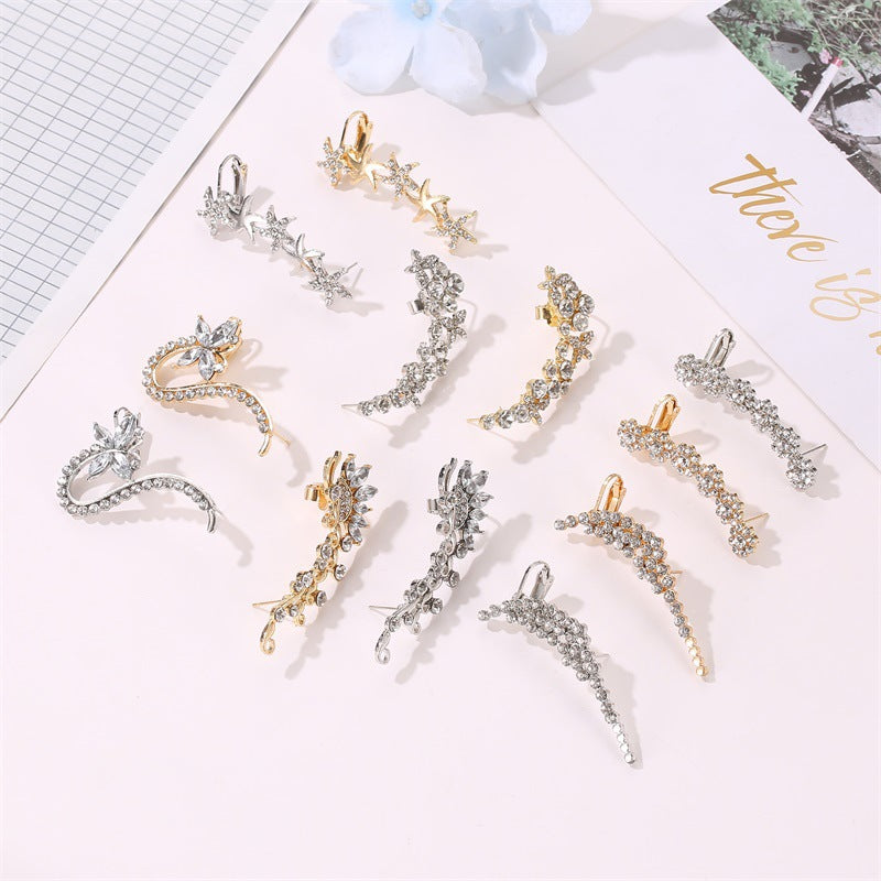 Temperament Butterfly Flower Single Hipster Catwalk Night Ear Clip