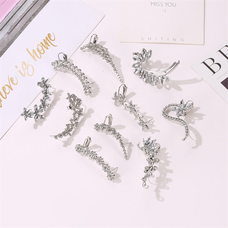 Temperament Butterfly Flower Single Hipster Catwalk Night Ear Clip