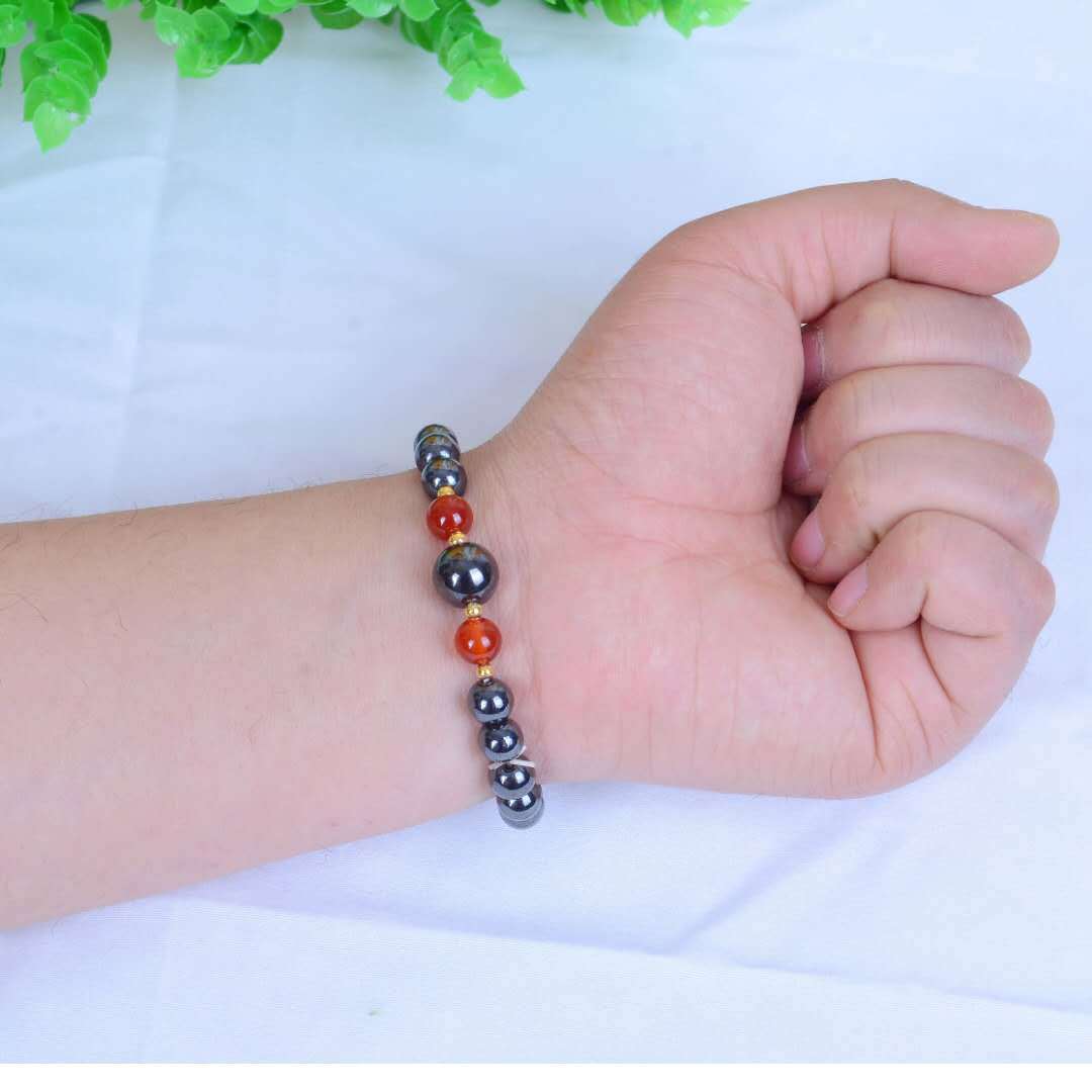 Modische schwarze Magnet-Ornament-Gesundheitsstand-Armbänder