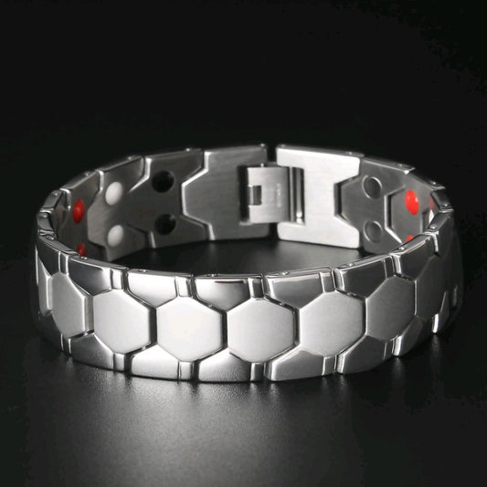 Bracelets sphériques détachables à énergie magnétique à double point pour hommes