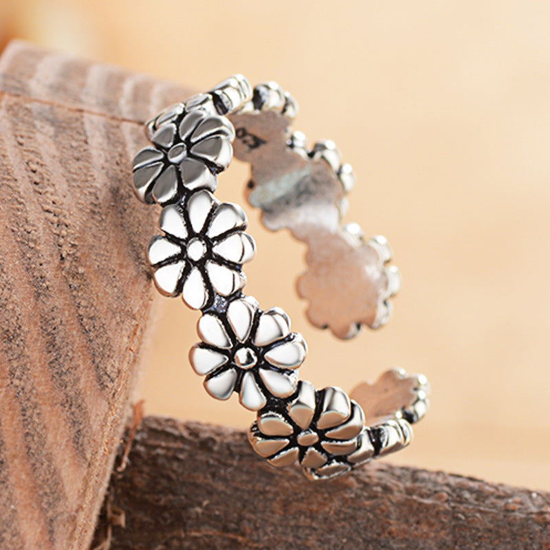 Cool Daisy Flower Vintage Fashion Jewelry Rings