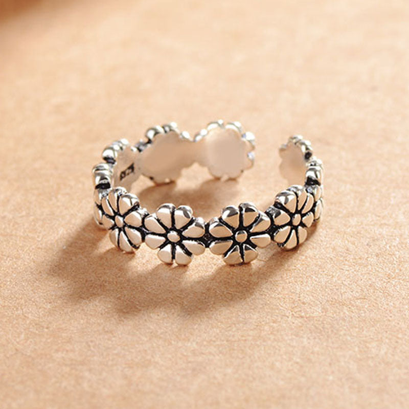 Cool Daisy Flower Vintage Fashion Jewelry Rings