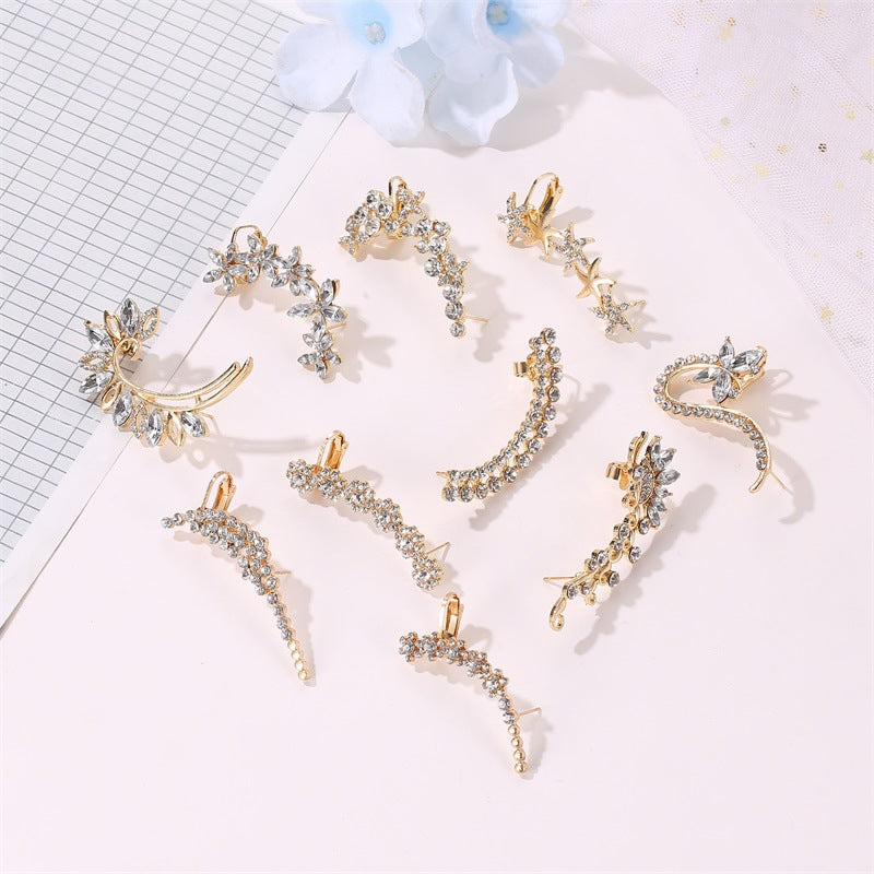 Temperament Butterfly Flower Single Hipster Catwalk Night Ear Clip