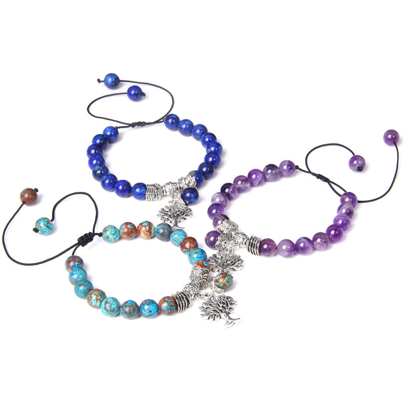 Amethyst Tree Of Life Pendant Lucky Bracelets