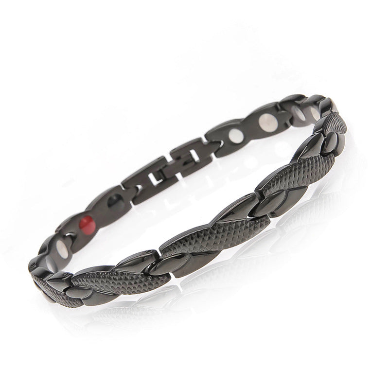 Men's Creative Snake Pattern Gold Stainless Steel Bracelets