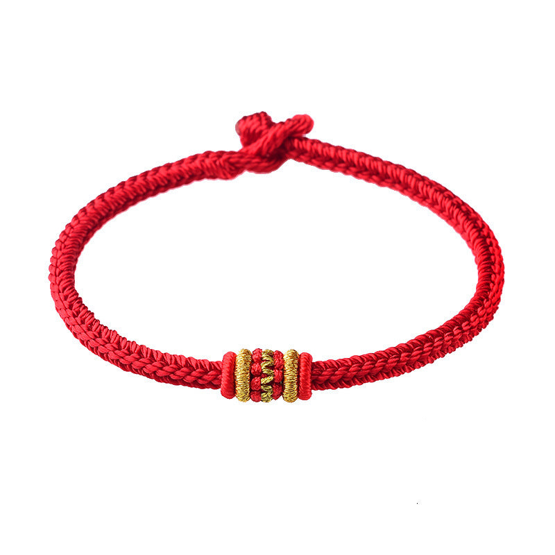 Women's & Men's & Rope Female Hand-woven Four-sided Yin Bracelets