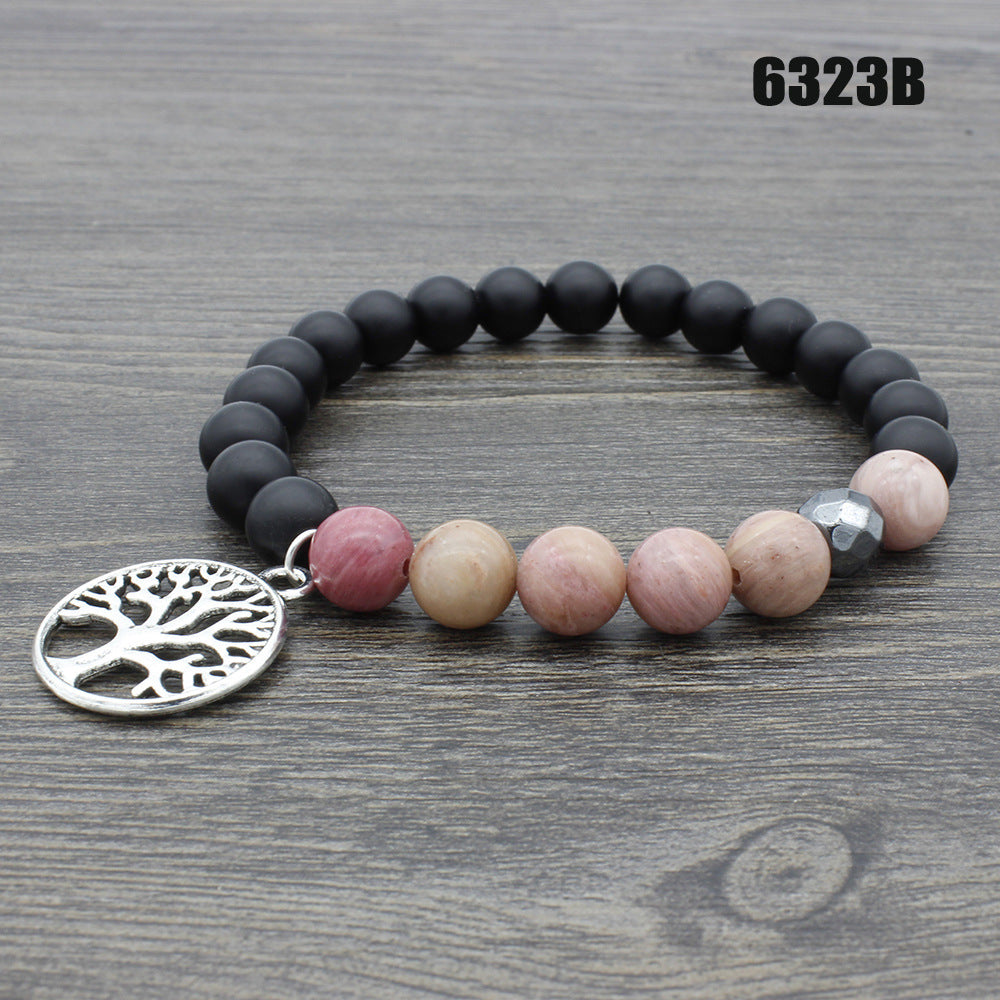 Yellow Tiger Eyes Volcanic Rock Buddha Bracelets