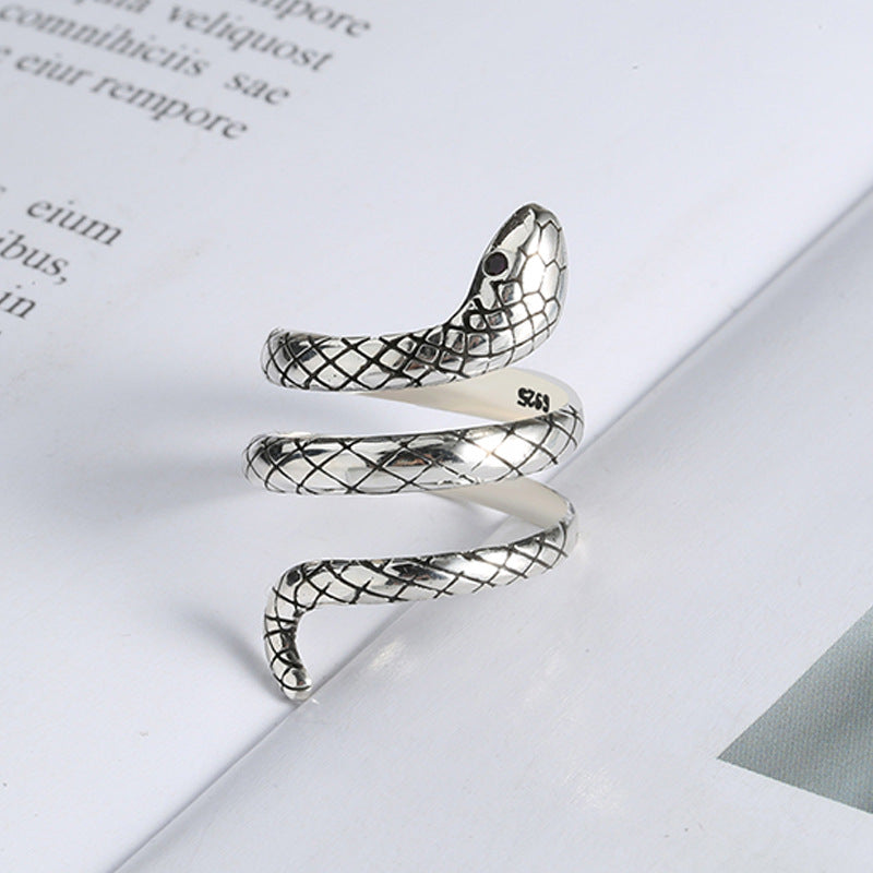 Women's & Men's Snake Simulated Snakes Winding Opening Adjustable Simple Personality Rings