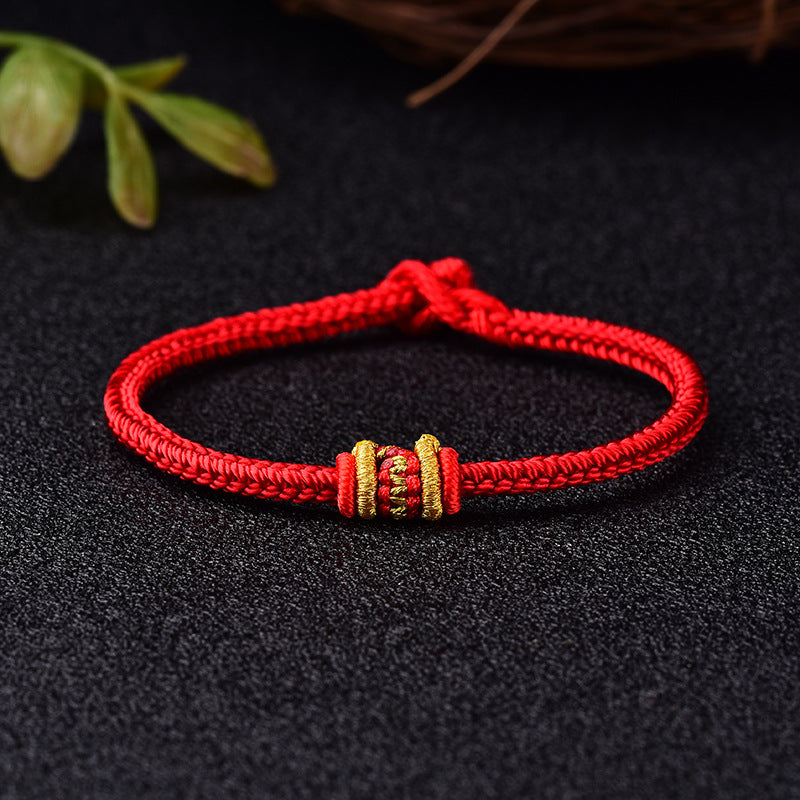 Women's & Men's & Rope Female Hand-woven Four-sided Yin Bracelets