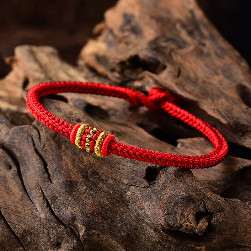 Women's & Men's & Rope Female Hand-woven Four-sided Yin Bracelets