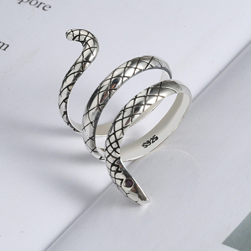 Women's & Men's Snake Simulated Snakes Winding Opening Adjustable Simple Personality Rings