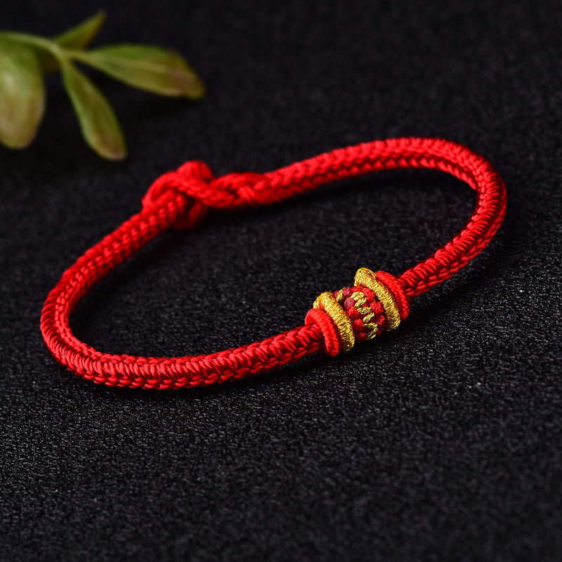 Women's & Men's & Rope Female Hand-woven Four-sided Yin Bracelets