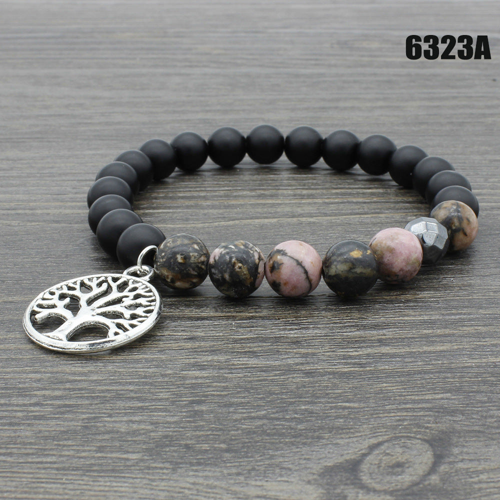 Gelbe Tigeraugen-Vulkangestein-Buddha-Armbänder