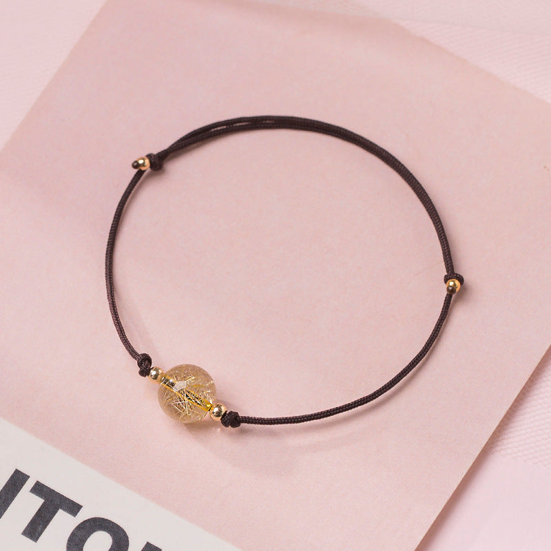 Bracelets faits à la main de style Mori pour petites amies simples à quartz pour femmes