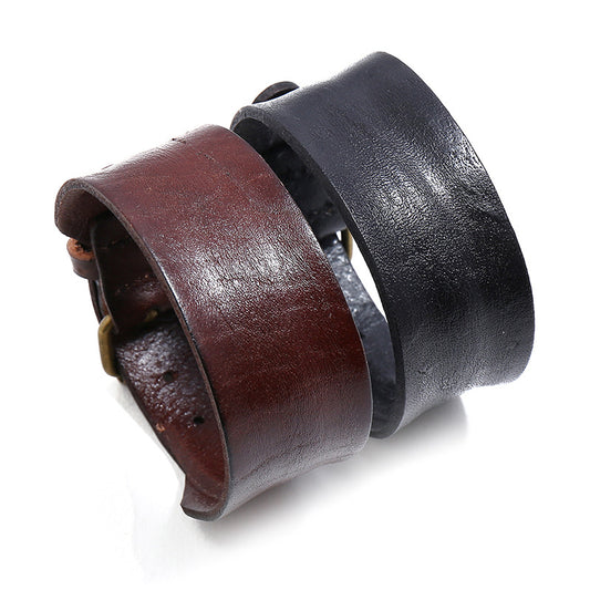 Men's Punk Retro Cattle Leather Creative Simple Bracelets