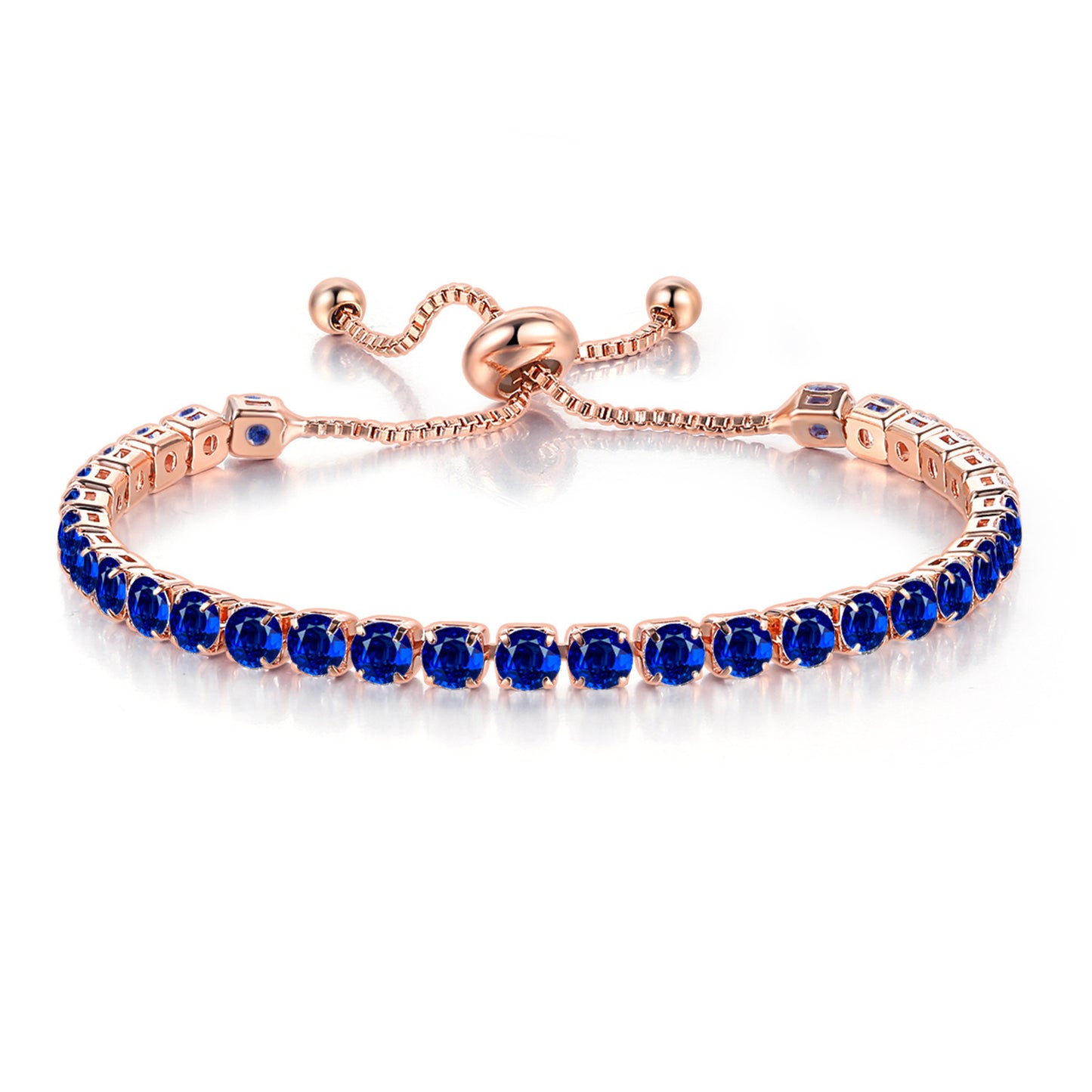 Unique Women's Single-row Diamond Adjustable Crystal Bracelet