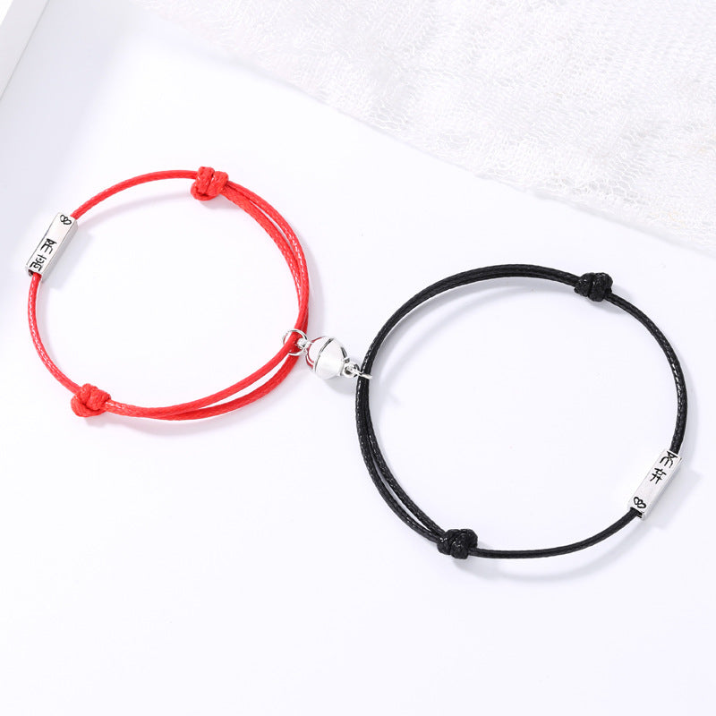 Style Black Rope Red Carrying Strap Bracelets