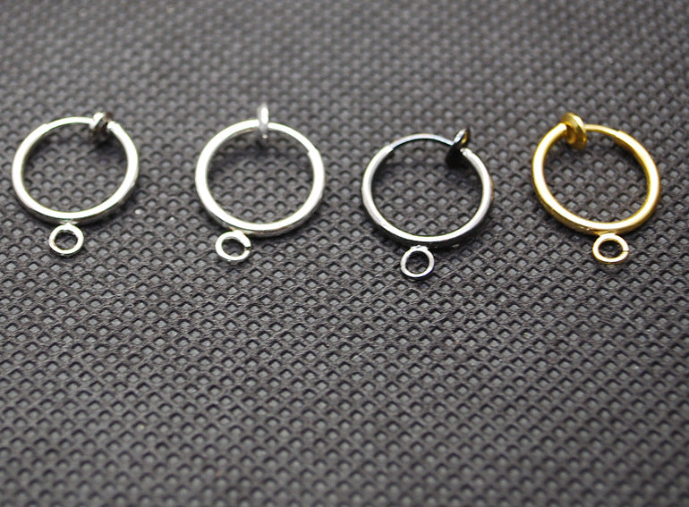 With Spring Invisible Without Pierced Single Ear Clip