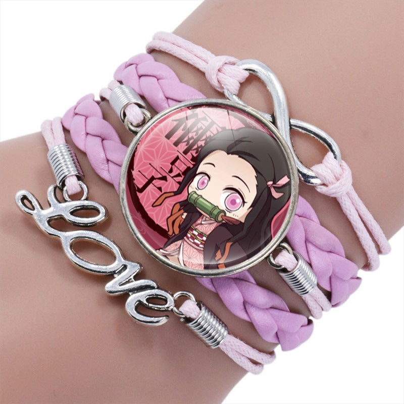 Bracelets d'ornement faits à la main en pierre Anime No Time