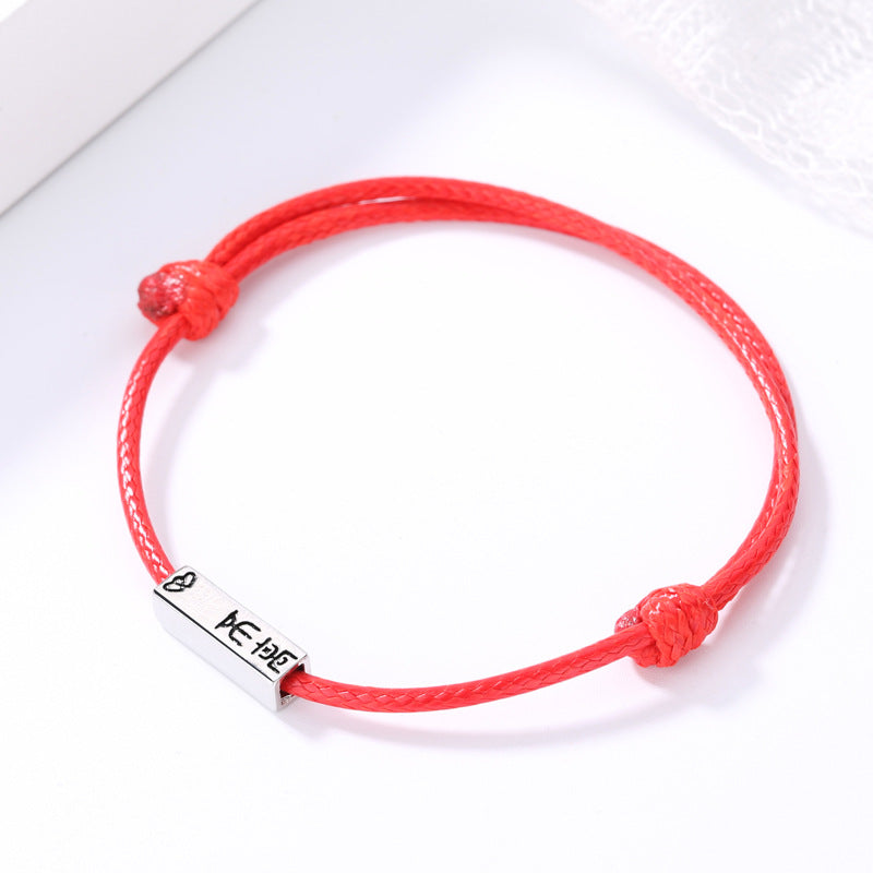 Style Black Rope Red Carrying Strap Bracelets