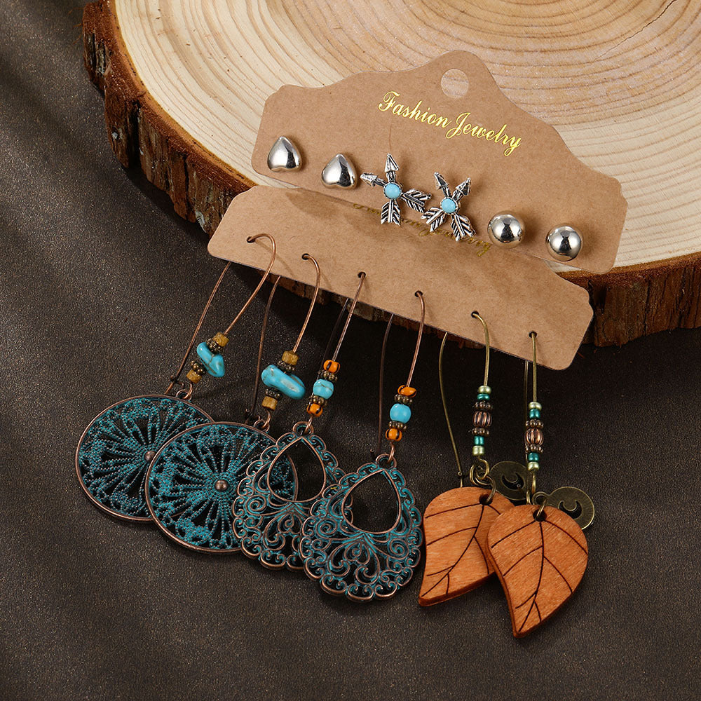 Unique Set Of Suit Bohemian Female Earrings