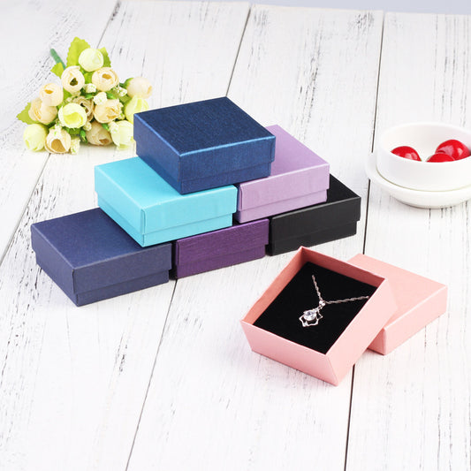 Jewelry Box Flannel Bag Colorful Pearlescent Necklaces