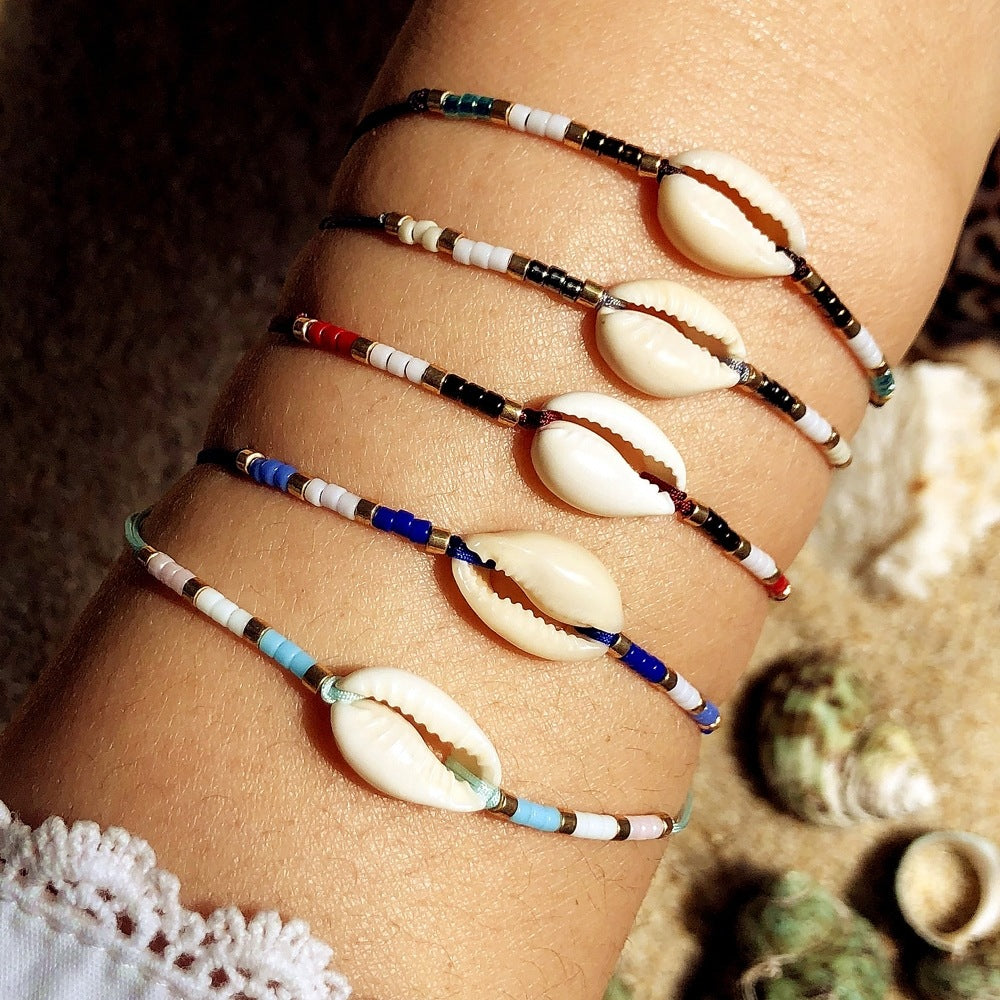 Rope Colorful Bohemian Shell Bead Beach Bracelets