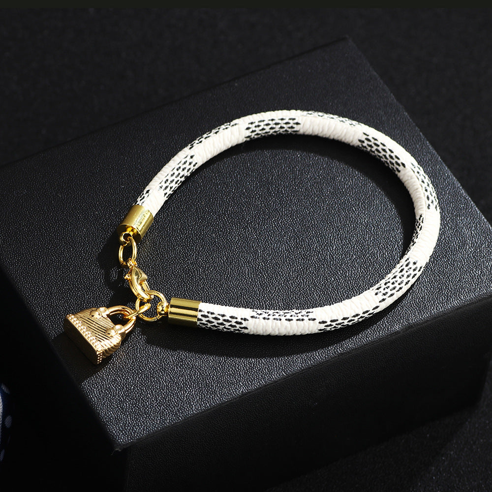 Fashion Fashionmonger Striped Mini Bag Pendant Bracelets