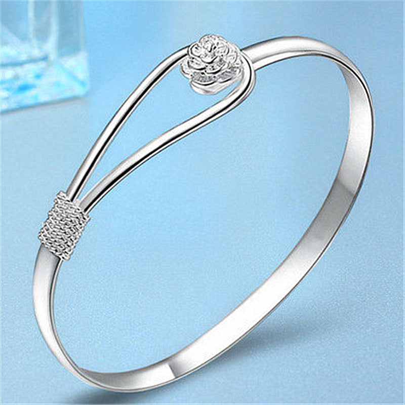 Romantic Cherry Blossoms Rose Fashion Flower Bracelet