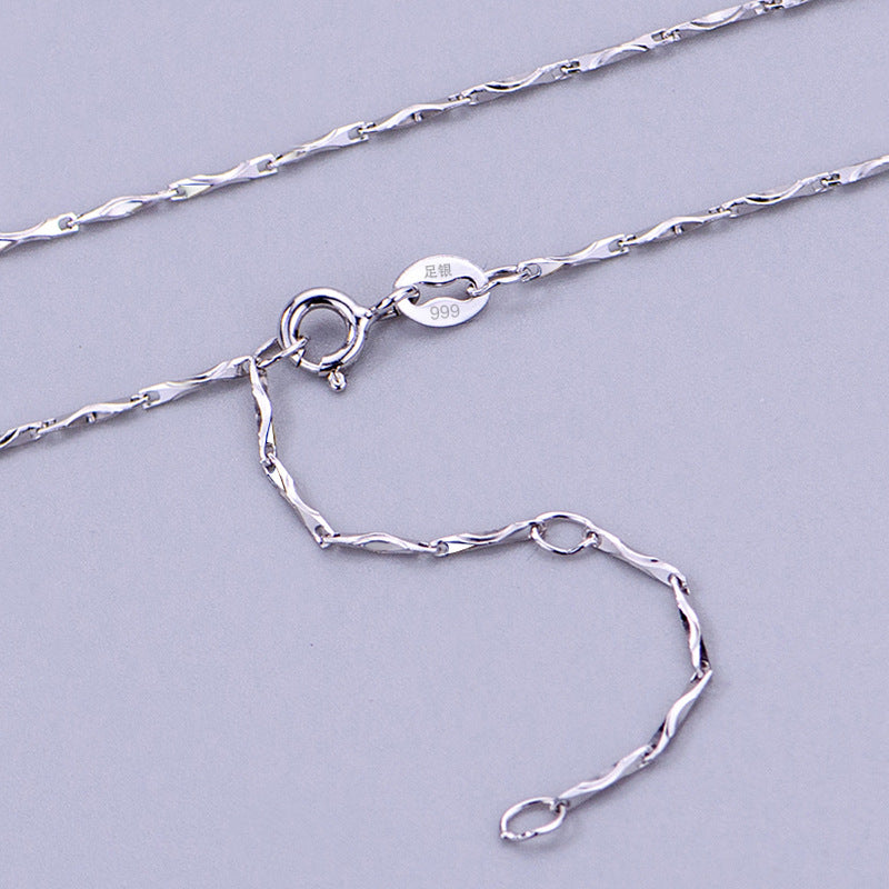 Chain Sterling Dance Without Pendant Collarbone Necklaces