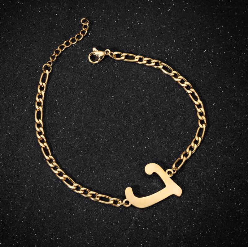 Pendentif mode lettre anglaise Couple Bracelets féminins