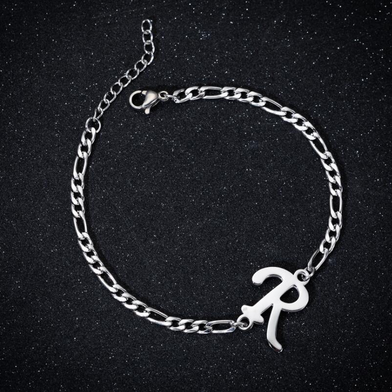 Pendentif mode lettre anglaise Couple Bracelets féminins