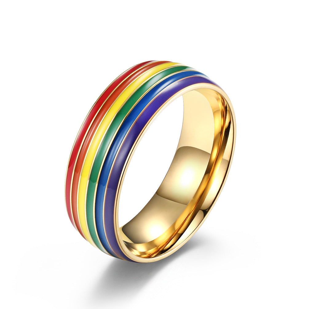 Gay Lala Titanium Steel Niche Personality Rings