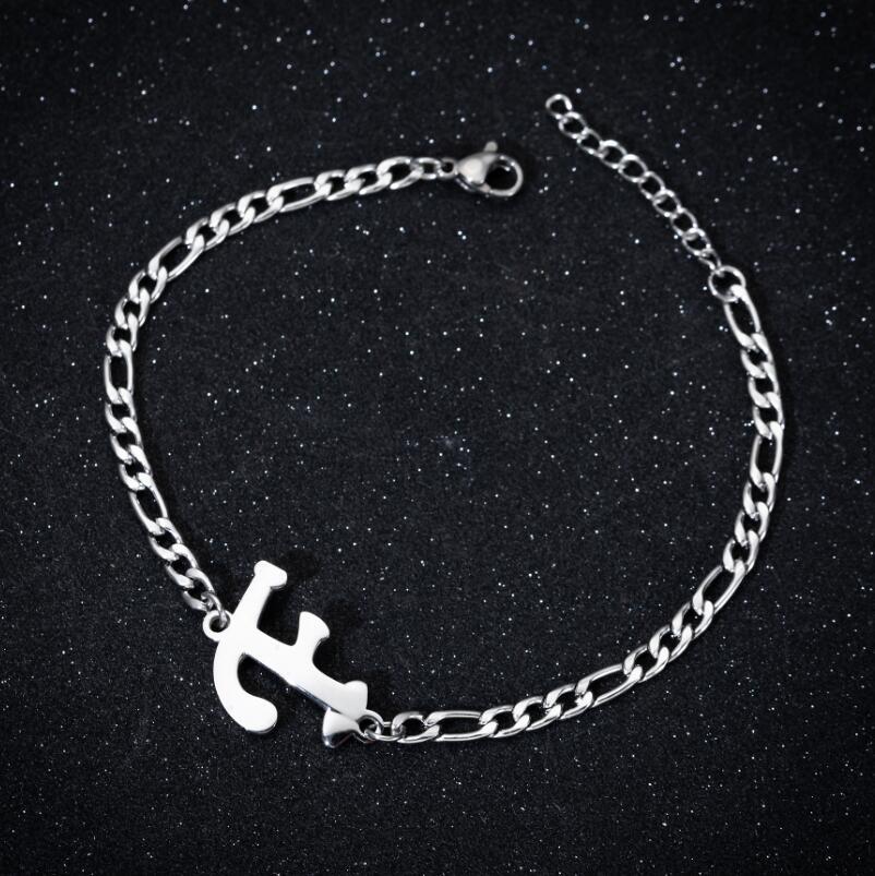 Pendentif mode lettre anglaise Couple Bracelets féminins