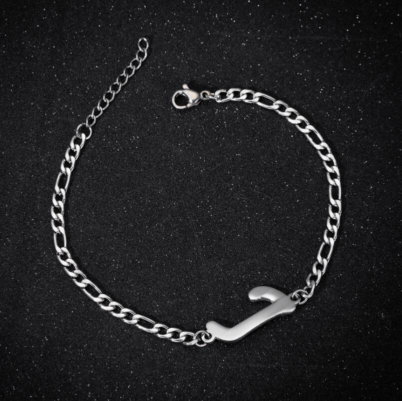 Pendentif mode lettre anglaise Couple Bracelets féminins