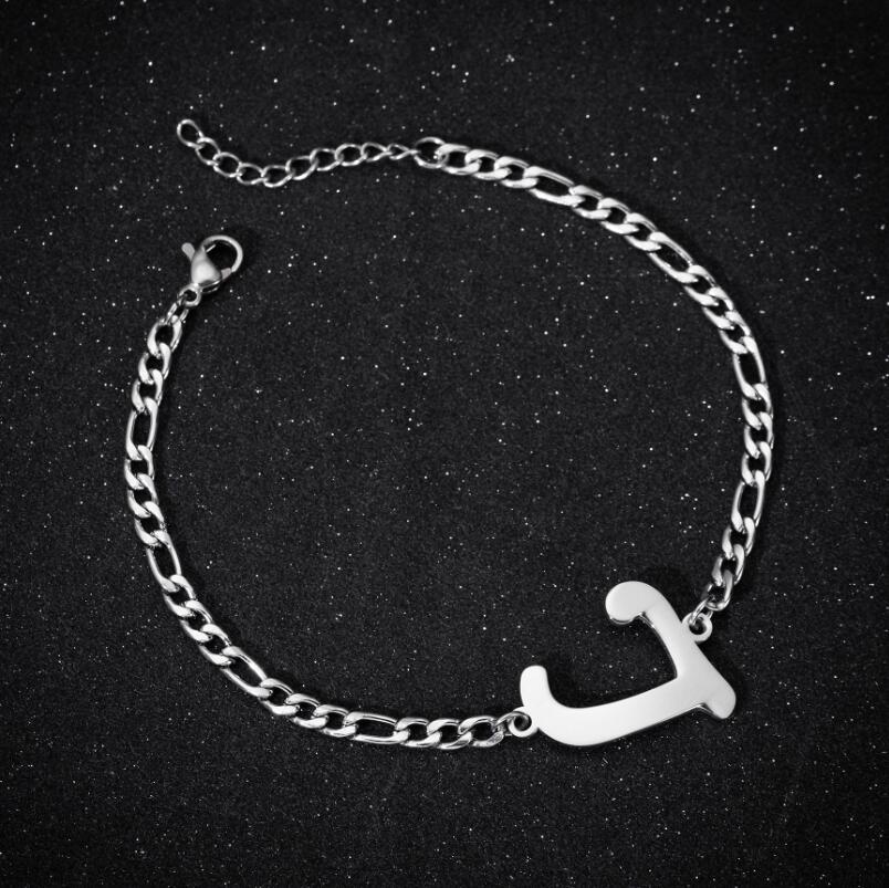 Pendentif mode lettre anglaise Couple Bracelets féminins