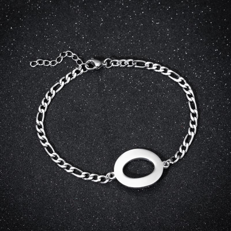 Pendentif mode lettre anglaise Couple Bracelets féminins