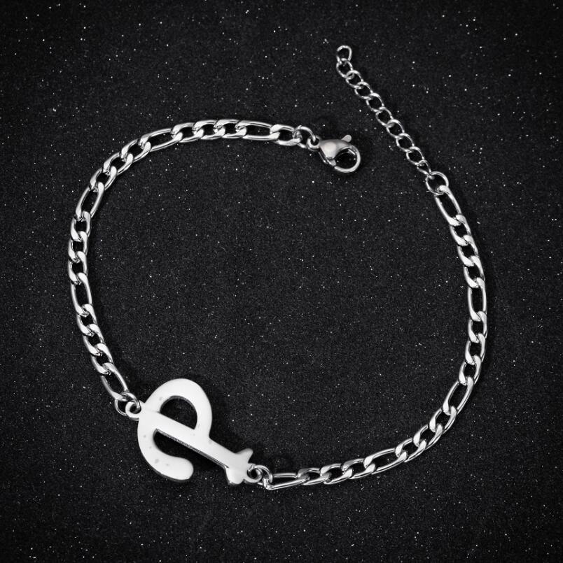 Pendentif mode lettre anglaise Couple Bracelets féminins