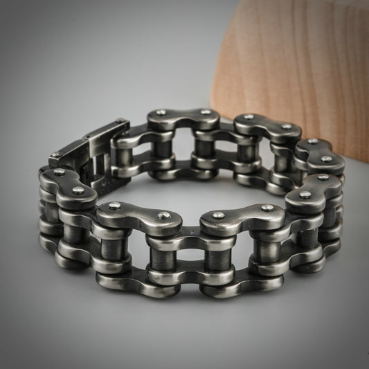 Bracelets en acier inoxydable avec chaîne rétro de personnalité rock pour hommes